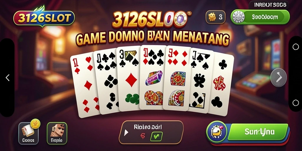 Screenshot permainan 3126SLOT menampilkan aksi seru permainan Domino.