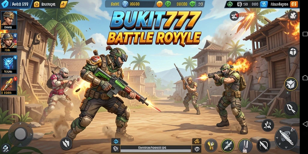 Tampilan gameplay seru dan mendebarkan dari BUKIT777