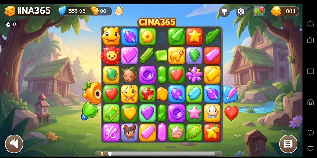 Gameplay menarik dalam CINA365 yang penuh warna.