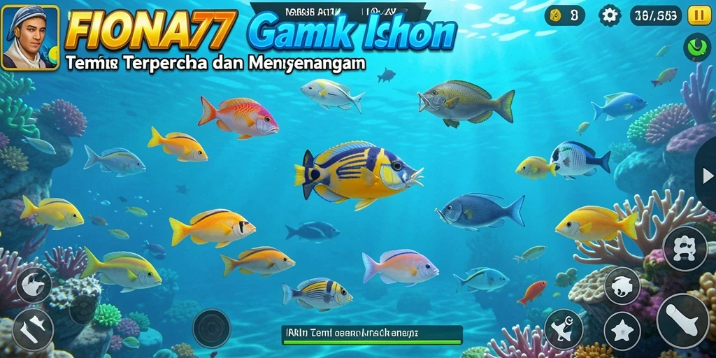 Tampilan gameplay Tembak Ikan FIONA77 yang seru dan menantang.