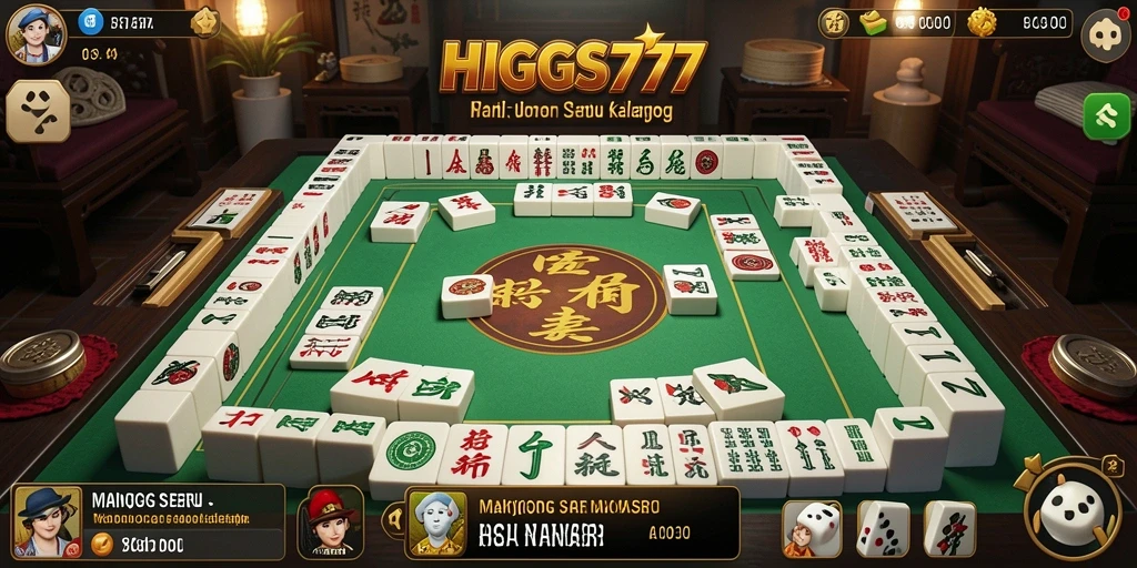 Tampilan permainan Mahjong yang menarik dan menantang di HIGGS777.