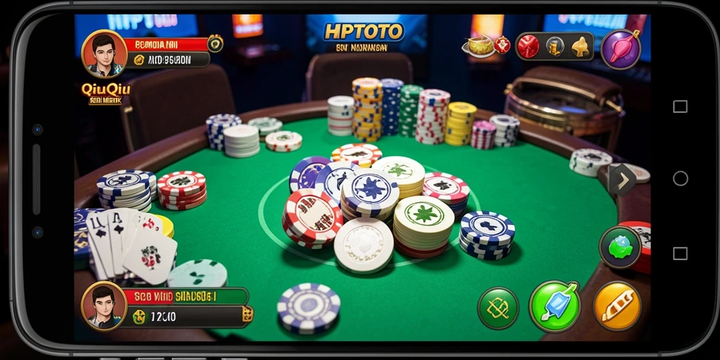 Tampilan gameplay menarik dari HPTOTO dalam permainan QiuQiu.