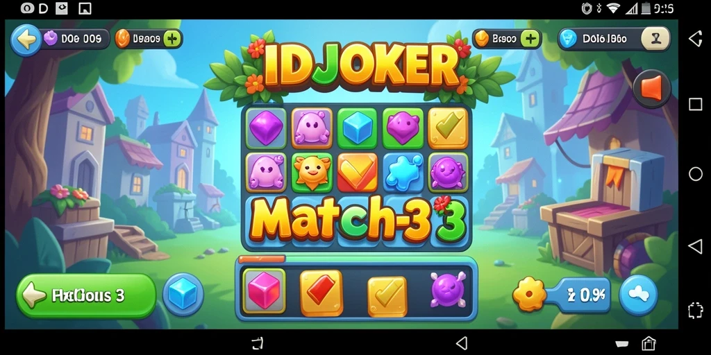 Tangkapan layar IDCJOKER menunjukkan pengalaman bermain Match-3 yang mengasyikkan.