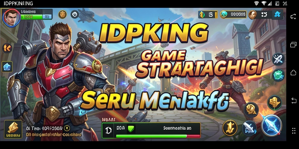 Screenshot gameplay menarik dari IDPKING yang menunjukkan aksi strategi.