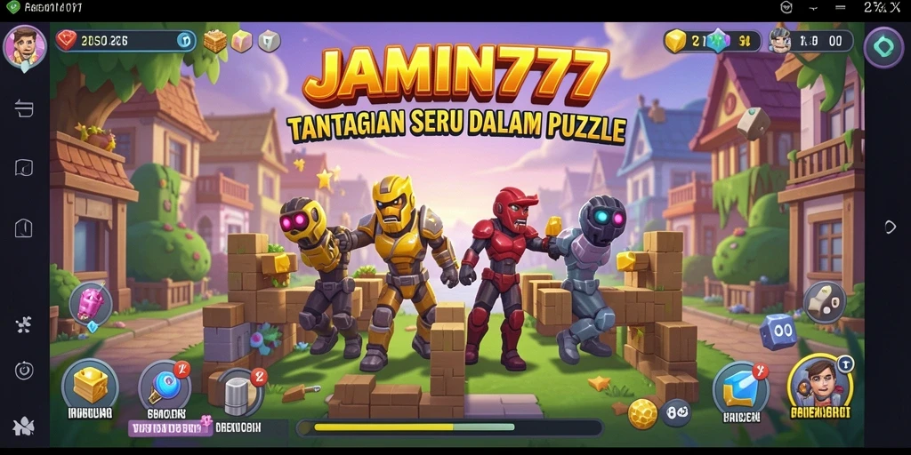 Tangkapan layar gameplay JAMIN777 menampilkan pengalaman puzzle yang mendebarkan.