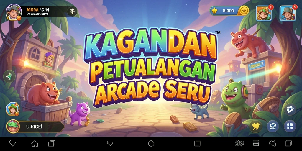Screenshot KAGANDAN menampilkan aksi seru dalam gameplay Arcade.