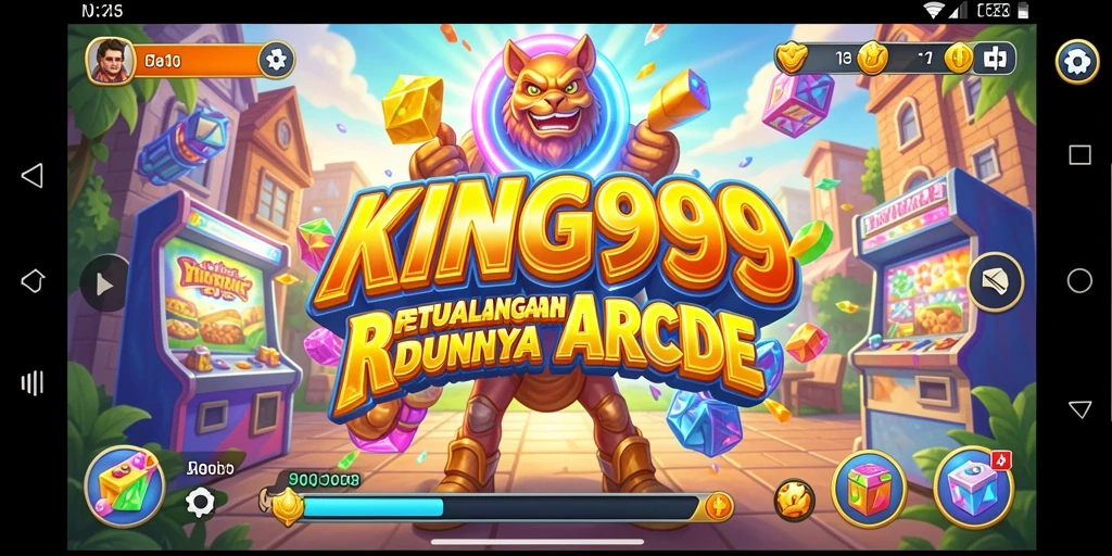 Tampilan gameplay KING999 yang seru dan penuh warna.