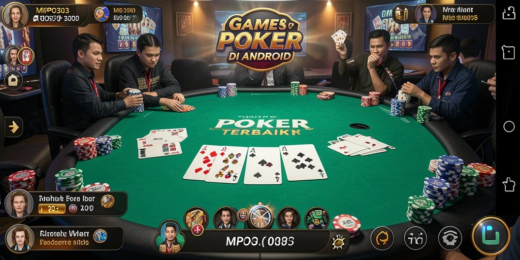 Screenshot MPO303 menampilkan gameplay Poker yang seru dan menarik.