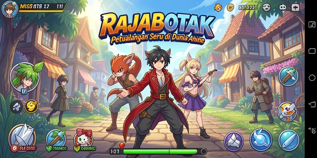 Tangkapan layar utama RAJABOTAK menampilkan aksi gameplay yang menyenangkan.