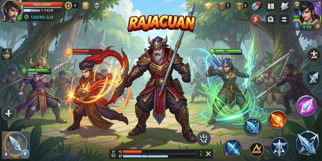 Tampilan menarik gameplay SLG RAJACUAN yang menantang.