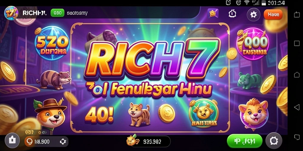 Screenshot RICH7 menampilkan gameplay Slot yang memukau dan mengasyikkan.