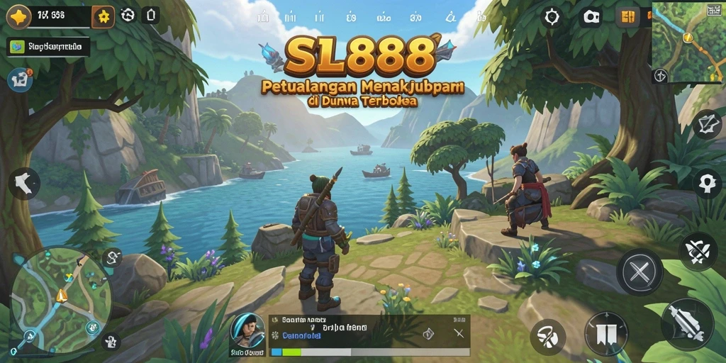 Tampilan gameplay SL888 yang menakjubkan dan dunia yang luas.