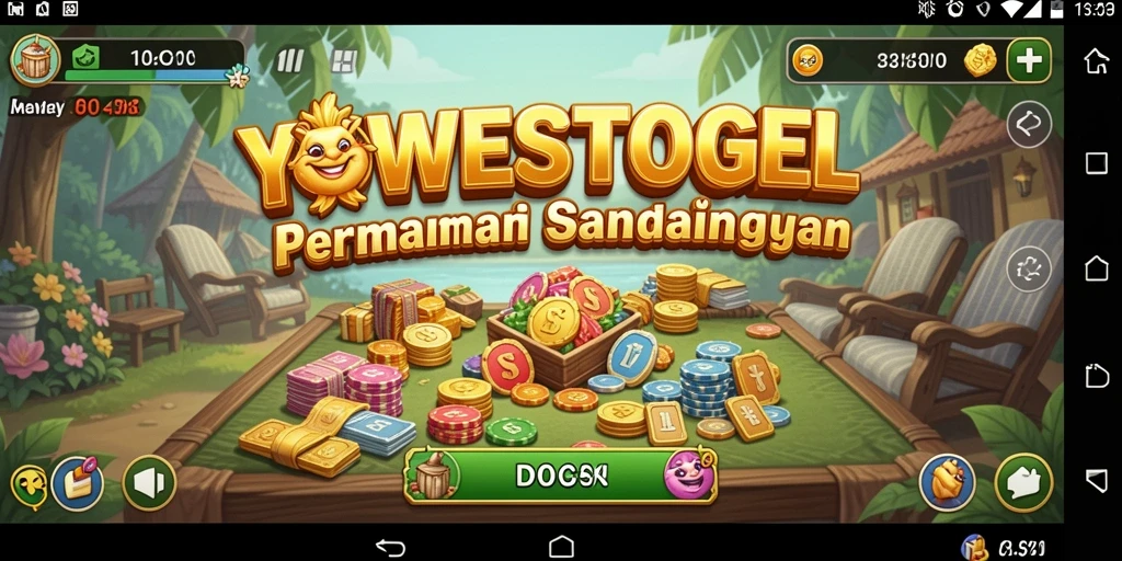 Tampilan gameplay YOWESTOGEL yang cerah dan menarik.